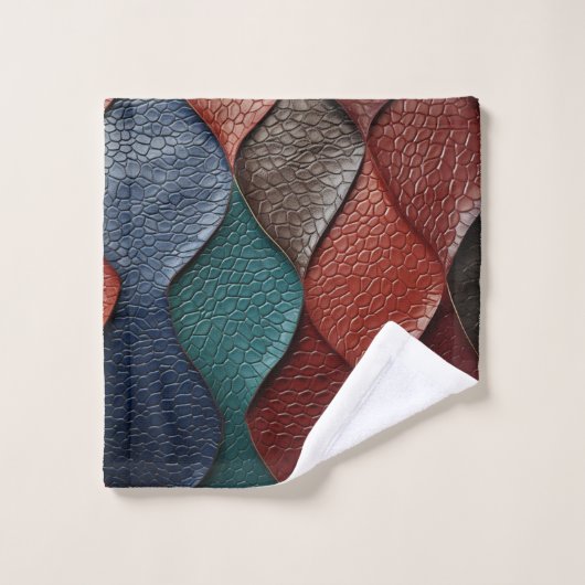 Kunstleer Textuur Kunst design Bad Handdoek (Wasdoekje)