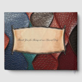 Kunstleer Textuur Kunst design Gastenboek (Achterkant)