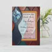 Kunstleer Textuur Kunst design Kaart (Staand voorkant)