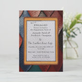 Kunstleer Textuur Kunst design Kaart (Staand voorkant)