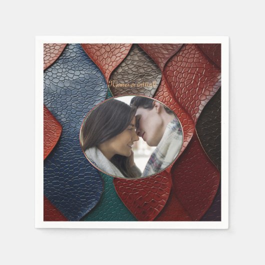 Kunstleer Textuur Kunst design Servet (Voorkant)