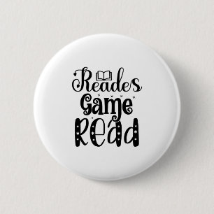 Kunstleeslezen lezen lezen Game lezen Ronde Button 5,7 Cm