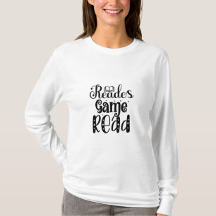 Kunstleeslezen lezen lezen Game lezen T-shirt