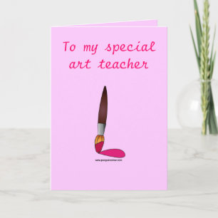 Kunstleraar Bedankt met Paintbrush