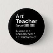 Kunstleraar definitie Funny Artist Lover Ronde Button 5,7 Cm (Voorkant)