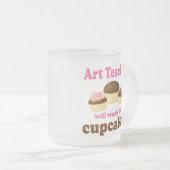 Kunstleraar (grappig) Gift Matglas Koffiemok (Voorkant rechts)