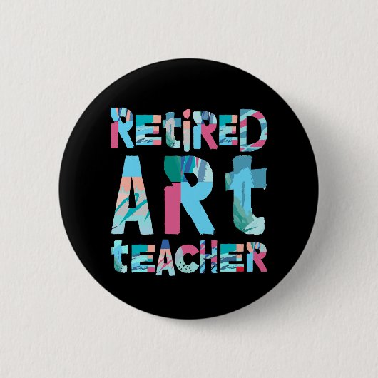 Kunstleraar in ruste ronde button 5,7 cm (Voorkant)