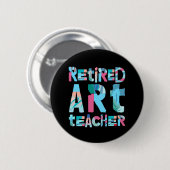 Kunstleraar in ruste ronde button 5,7 cm (Voorkant /achterkant)