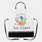 kunstleraar kunst kunstenaar apron schort (Voorkant)