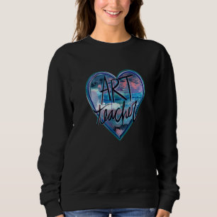 Kunstleraar Love Cute Heart Fun Teachers Trui