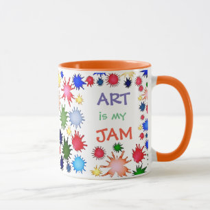 Kunstleraar Mok, Art Jam, Gift for Teacher Mok