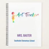 Kunstleraar Rainbow Waterverf Artist Planner (Voorkant)