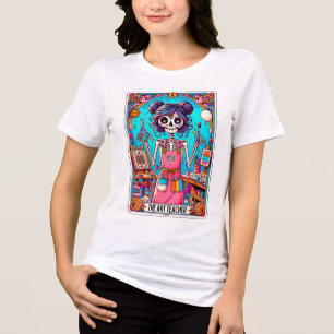 Kunstleraar Tarot Kaart Tri-Blend Shirt