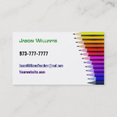 Kunstleraar Visitekaartjes (Achterkant)