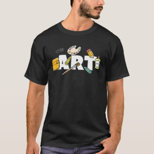 Kunstleraar werktuigen schilderkunst t-shirt