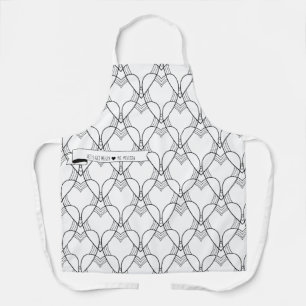 Kunstleraar's hartspatroon schort