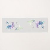 Künstlerische Weltkarte Yogamat (Achterkant (horizontaal))