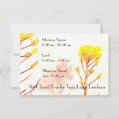 Kunstlessen Dames Lunch Tuin Thee's Kaart (Achterkant)