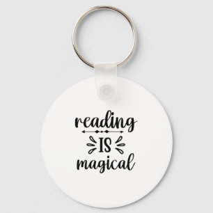 Kunstlezen lezen lezen is magisch sleutelhanger