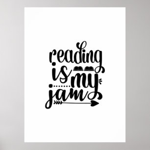 Kunstlezen lezen lezen is mijn jam poster