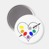 Kunstmagneet Magneet (Voorkant / Achterkant)