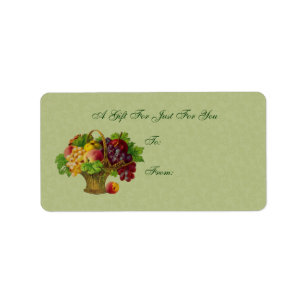  kunstmand met cadeautjes Label