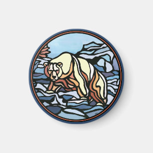 Kunstmasten met tribaal Beer Kunstvriendelijk magn Magneet