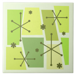 Kunstmateriaal voor Pop van atoomtijdperken Tegeltje