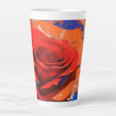 Kunstmatig Abstract gemarmerd Roos Latte Mok (Voorkant)