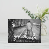 Kunstmatig Afstuderen | Foto zwart-wit verf Kaart (Staand voorkant)