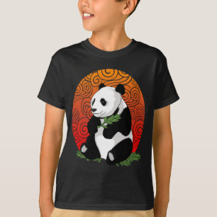 Kunstmatig Beer van Panda, Vectorillustratie eten T-shirt
