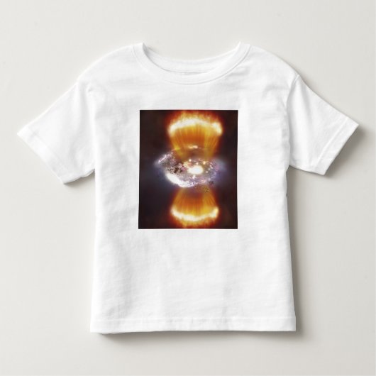 Kunstmatig concept van een sterrenstelsel kinder shirts (Voorkant)