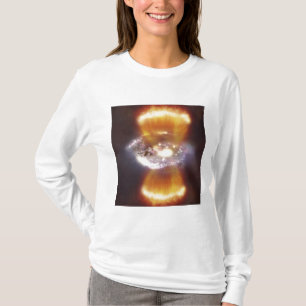 Kunstmatig concept van een sterrenstelsel t-shirt