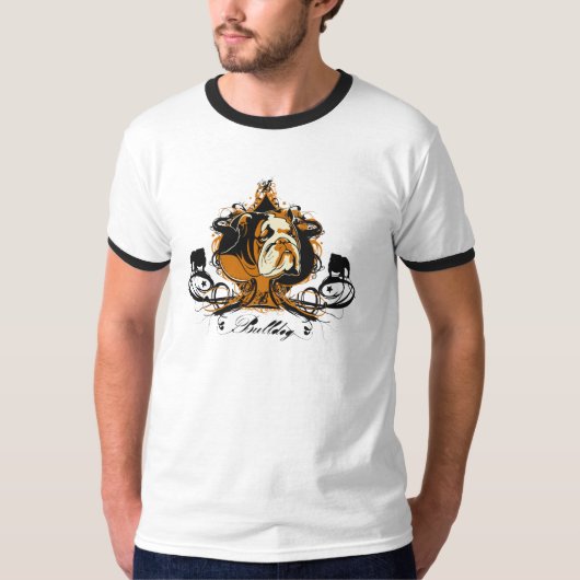 Kunstmatig Engels Bulldog Breed Design T-shirt (Voorkant)