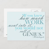 Kunstmatig Inspirerend Briefkaart (Voorkant / Achterkant)