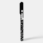 Kunstmatig ontwerp in zwart-wit Case-Mate iPhone case (Achterkant / Links)