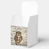 Kunstmatig portret van Small Brown Barn Owl Bedankdoosjes (Geopend)