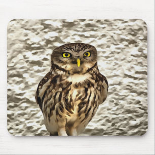 Kunstmatig portret van Small Brown Barn Owl Muismat