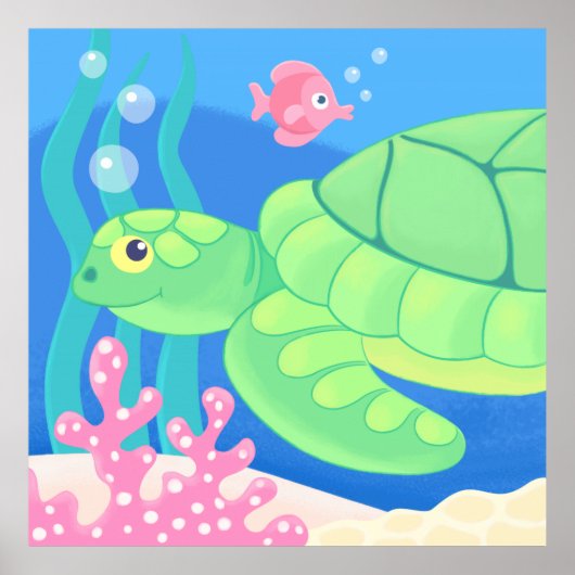 kunstmatig poster - schattig tropisch decor (Voorkant)