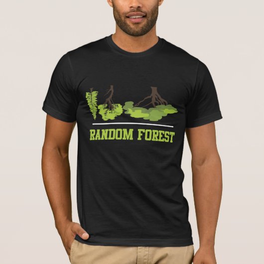 Kunstmatig thema Random Forest Tree Machine T-shirt (Voorkant)