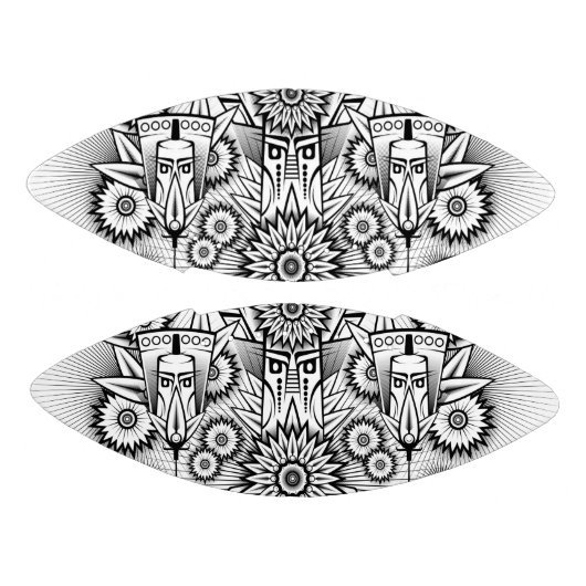 Kunstmatig tribaal ontwerp american football (Panelen)