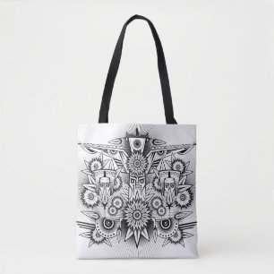 Kunstmatig tribaal ontwerp draagtas