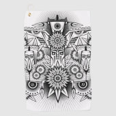 Kunstmatig tribaal ontwerp golfhanddoek (Voorkant)