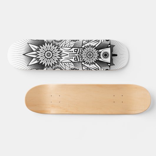 Kunstmatig tribaal ontwerp skateboard (Horizontaal)