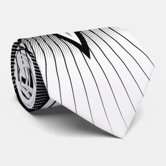 Kunstmatig tribaal ontwerp stropdas (Opgerold)