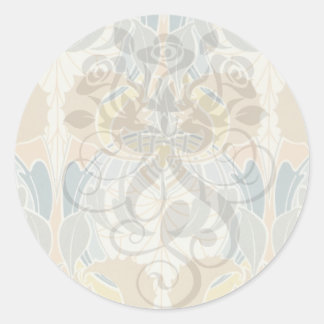 kunstmatig vet flora ontwerp ronde sticker