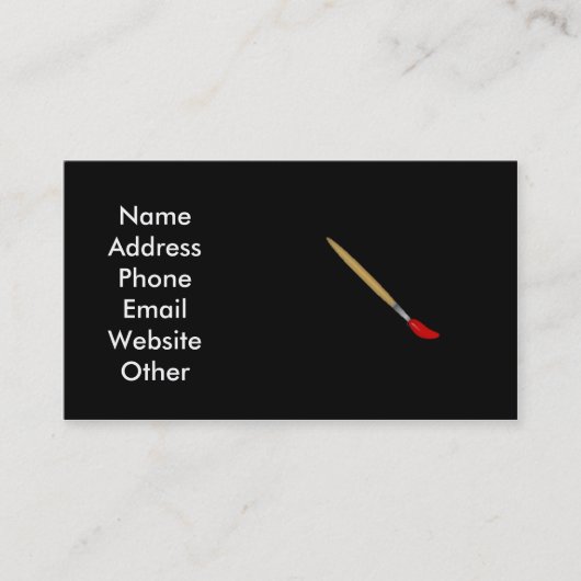 Kunstmatig Visitekaartje (Voorkant)