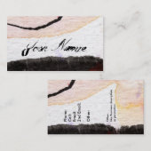 Kunstmatig  Visitekaartje van Ginette (Voorkant / Achterkant)