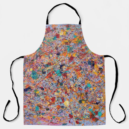Kunstmatige abstracte verfvlekken schort (Voorkant)