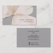 Kunstmatige Abstracte Waterverf Visitekaartje (Voorkant / Achterkant)